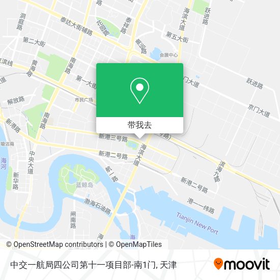 中交一航局四公司第十一项目部-南1门地图