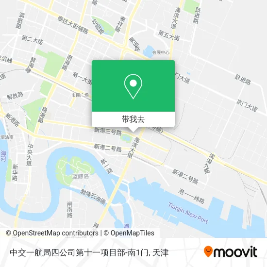 中交一航局四公司第十一项目部-南1门地图