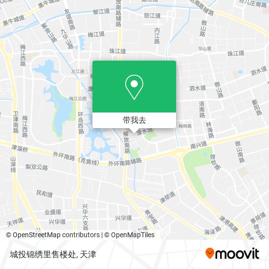 城投锦绣里售楼处地图