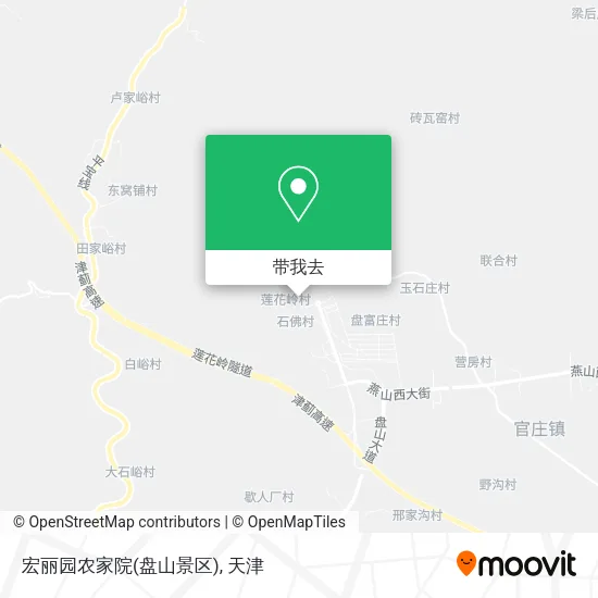 宏丽园农家院(盘山景区)地图