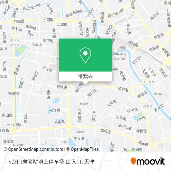 南营门房管站地上停车场-出入口地图
