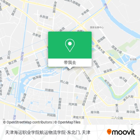天津海运职业学院航运物流学院-东北门地图