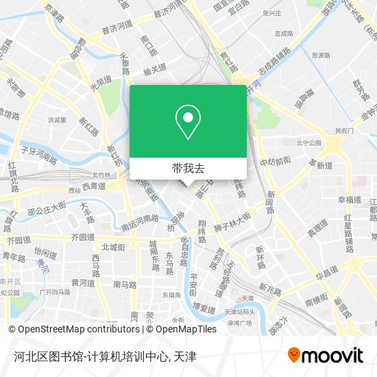 河北区图书馆-计算机培训中心地图