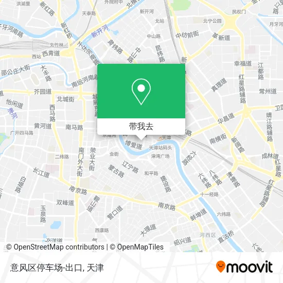 意风区停车场-出口地图