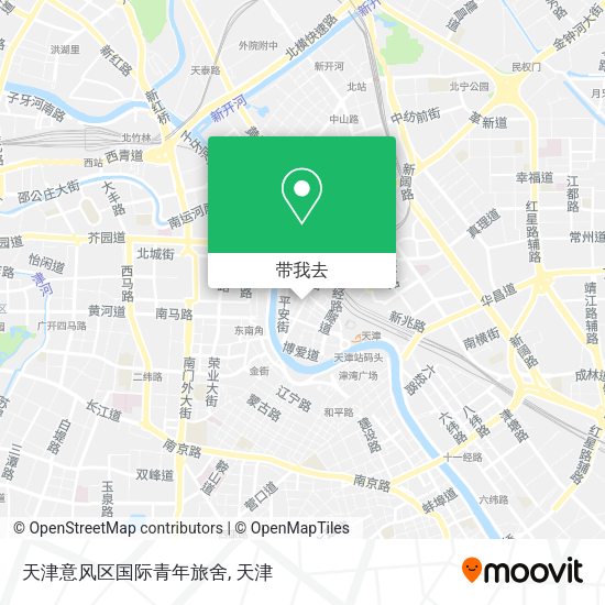 天津意风区国际青年旅舍地图