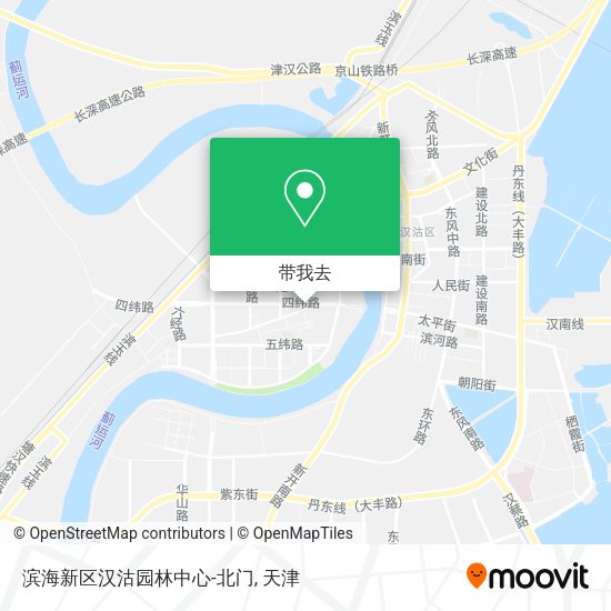 滨海新区汉沽园林中心-北门地图