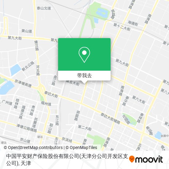 中国平安财产保险股份有限公司(天津分公司开发区支公司)地图