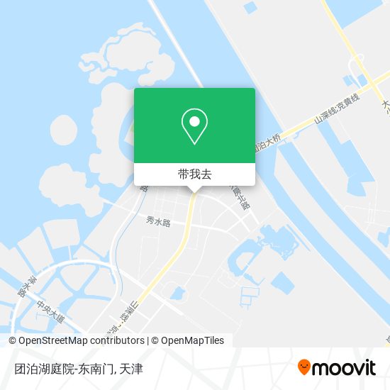 团泊湖庭院-东南门地图