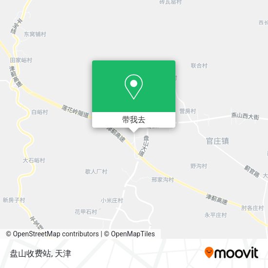 盘山收费站地图