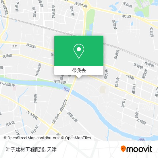 叶子建材工程配送地图