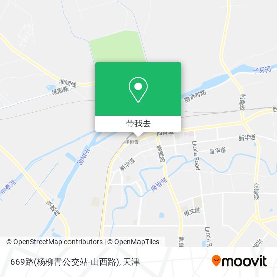 669路(杨柳青公交站-山西路)地图