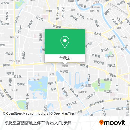 凯撒皇宫酒店地上停车场-出入口地图
