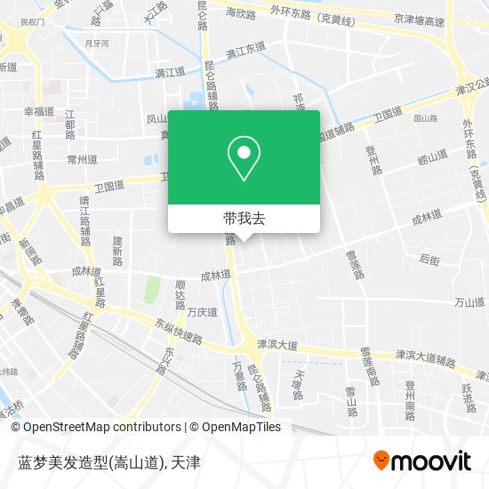 蓝梦美发造型(嵩山道)地图