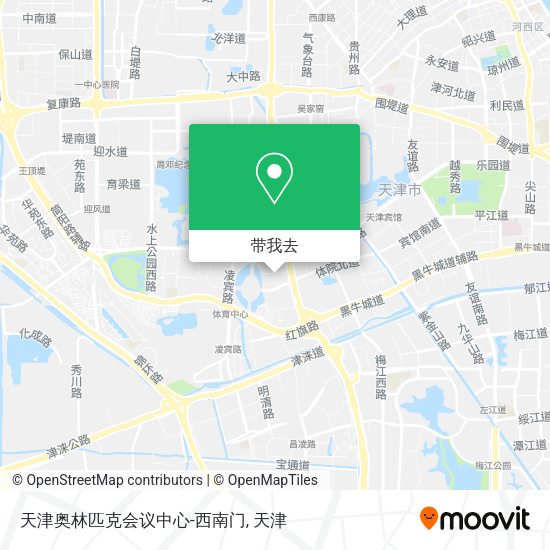 天津奥林匹克会议中心-西南门地图