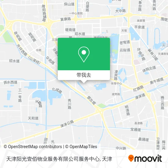 天津阳光壹佰物业服务有限公司服务中心地图