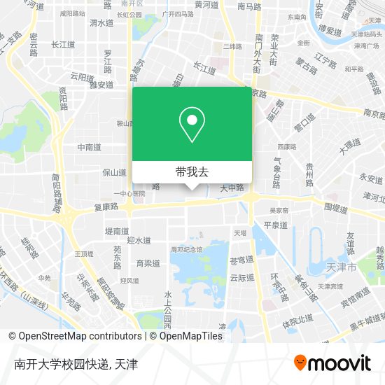南开大学校园快递地图
