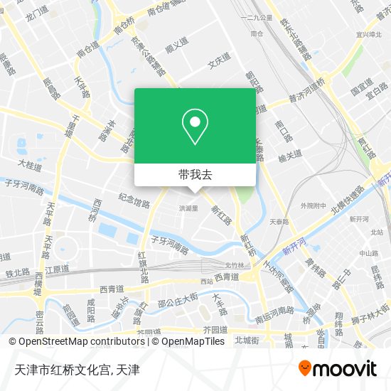天津市红桥文化宫地图