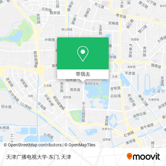 天津广播电视大学-东门地图