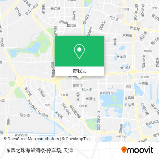 东风之珠海鲜酒楼-停车场地图