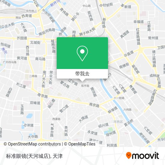 标准眼镜(天河城店)地图