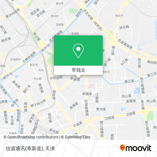 信源通讯(革新道)地图