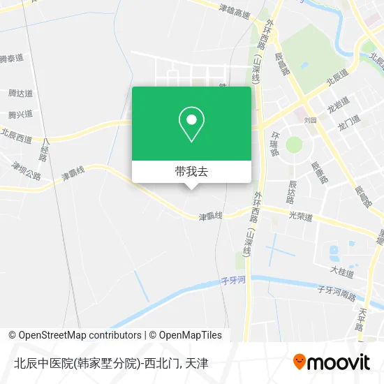 北辰中医院(韩家墅分院)-西北门地图