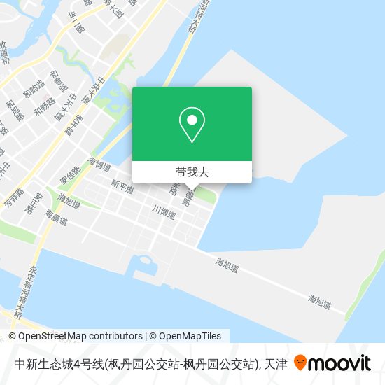 中新生态城4号线(枫丹园公交站-枫丹园公交站)地图
