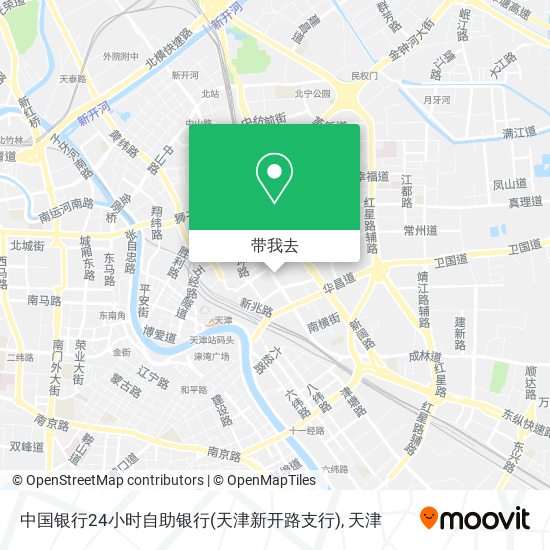 中国银行24小时自助银行(天津新开路支行)地图