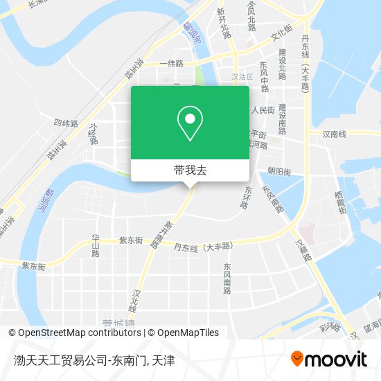 渤天天工贸易公司-东南门地图