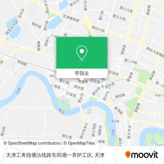 天津工务段塘沽线路车间塘一养护工区地图