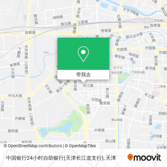 中国银行24小时自助银行(天津长江道支行)地图