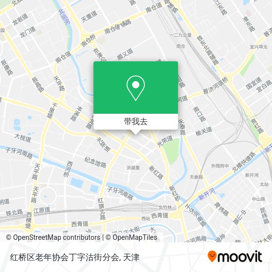 红桥区老年协会丁字沽街分会地图