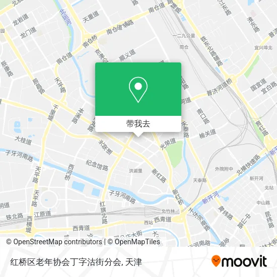 红桥区老年协会丁字沽街分会地图