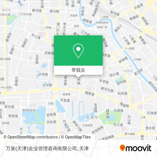 万策(天津)企业管理咨询有限公司地图