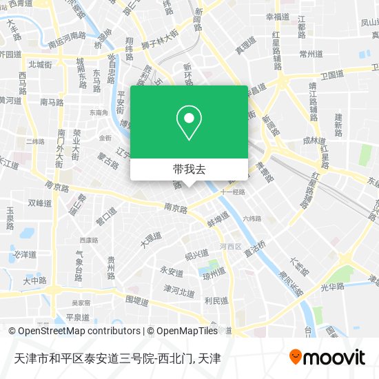 天津市和平区泰安道三号院-西北门地图
