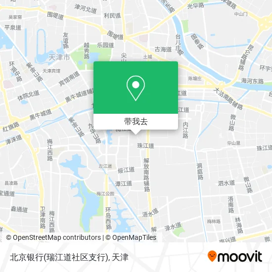 北京银行(瑞江道社区支行)地图