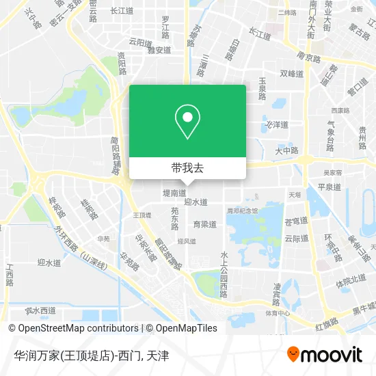 华润万家(王顶堤店)-西门地图