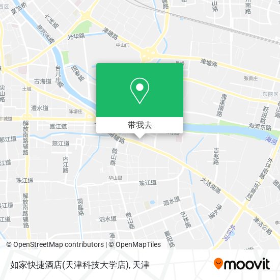 如家快捷酒店(天津科技大学店)地图