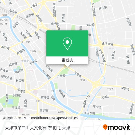 天津市第二工人文化宫-东北门地图
