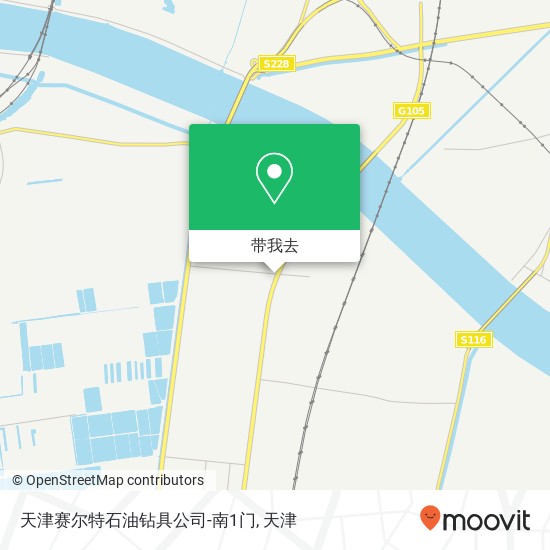 天津赛尔特石油钻具公司-南1门地图