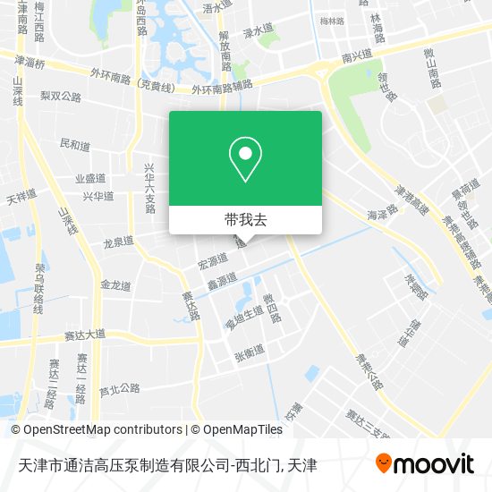 天津市通洁高压泵制造有限公司-西北门地图