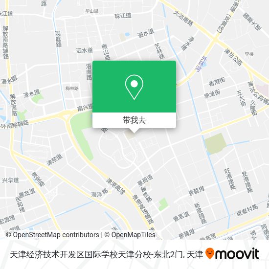 天津经济技术开发区国际学校天津分校-东北2门地图