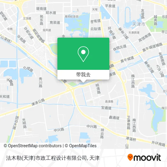 法木勒(天津)市政工程设计有限公司地图