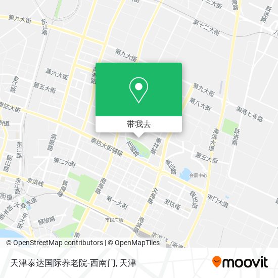 天津泰达国际养老院-西南门地图