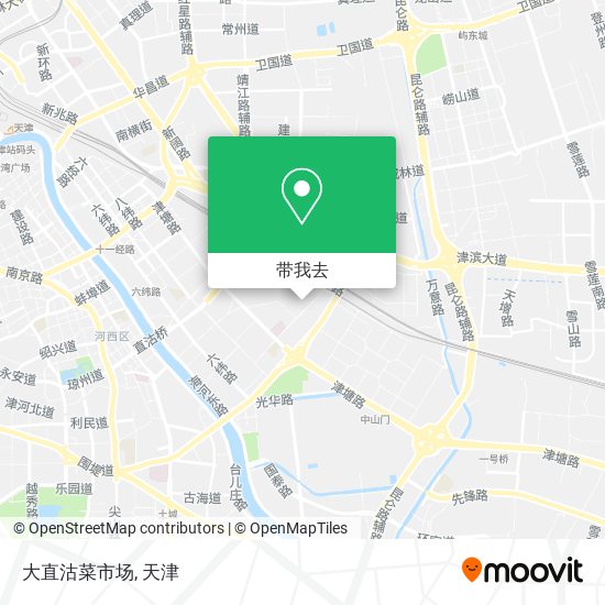 大直沽菜市场地图