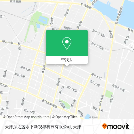 天津深之蓝水下新视界科技有限公司地图