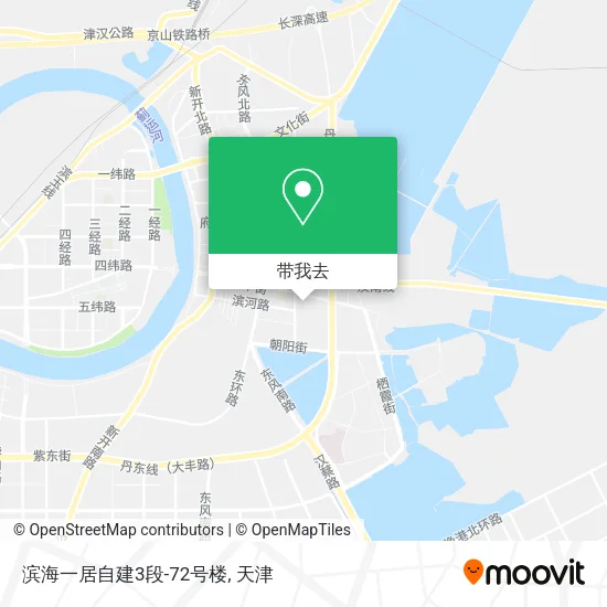滨海一居自建3段-72号楼地图