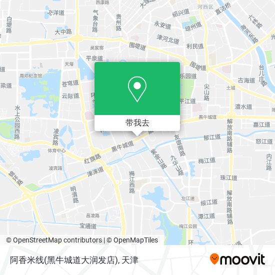 阿香米线(黑牛城道大润发店)地图