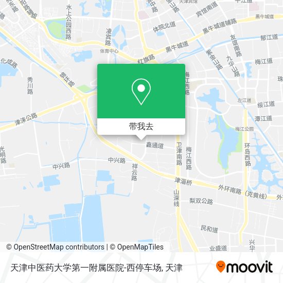 天津中医药大学第一附属医院-西停车场地图
