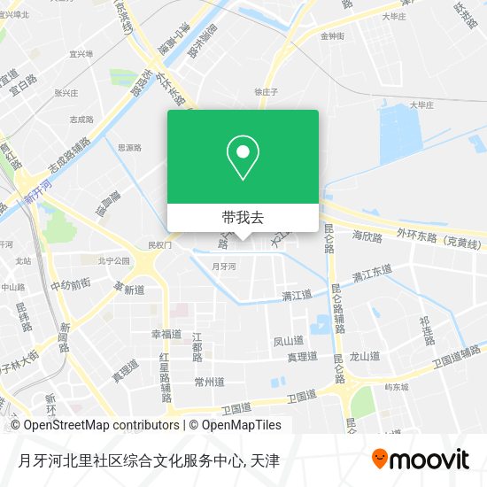 月牙河北里社区综合文化服务中心地图